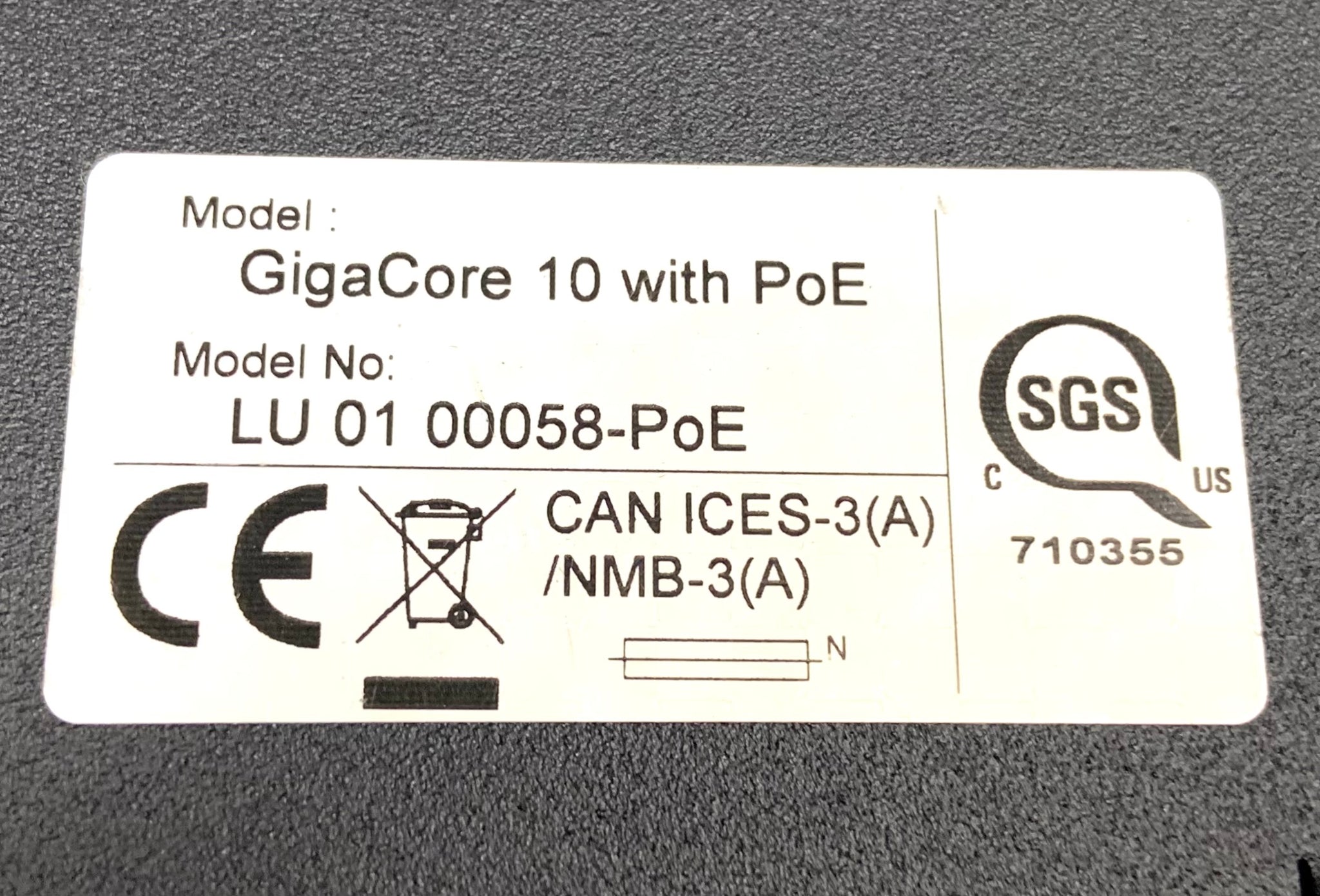 Luminex LU0100080-10G-P500 GigaCore 20t - 10G Ethernet Switch for  Professional Touring Applications - PoE++ Included