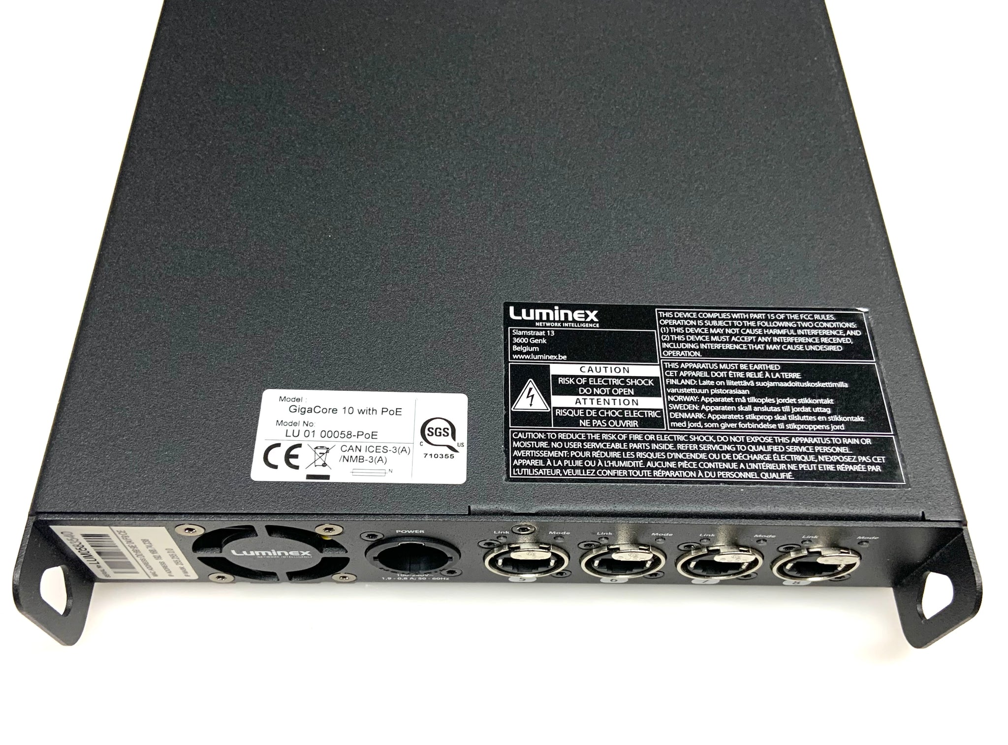 Luminex GigaCore 10 PoE Ethernet Switch - $2195 - Model#: LU